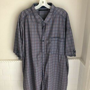 Sean John Short Sleeve Shirt 5X geometric print